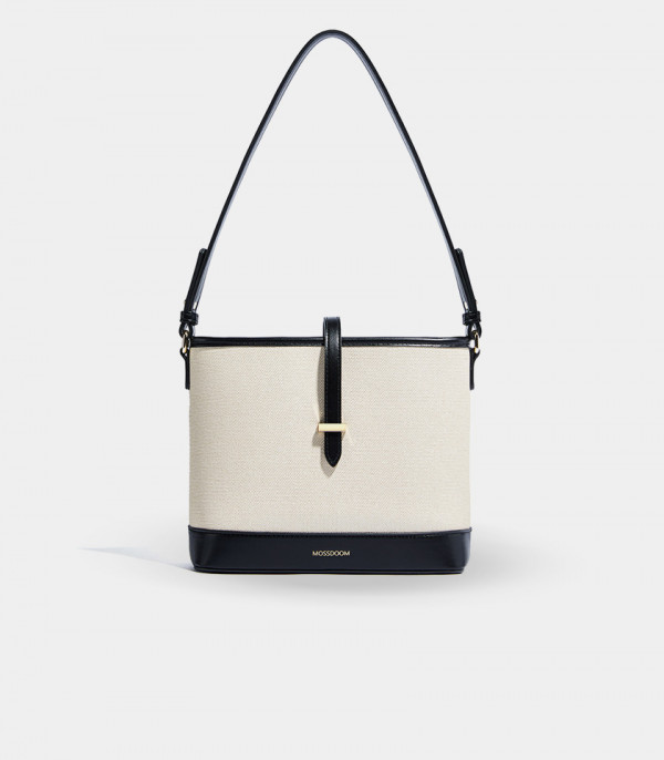 Borsa a spalla CATLY - MOSSDOOM colore Nero, vista frontale.