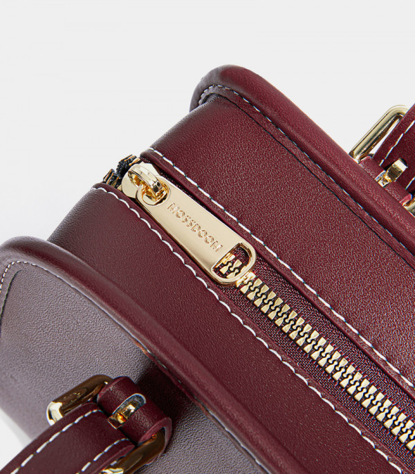 Close-up on the zipper of the MOSSDOOM RENÉE COLORFUL shoulder bag.