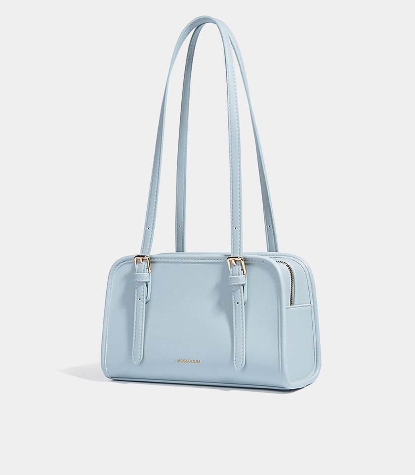 Sac porté épaule MOSSDOOM RENÉE COLORFUL Couleur Bleu Ciel, vue de trois-quarts.
