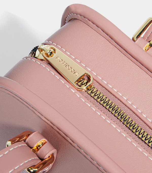 Close-up on the zipper of the MOSSDOOM RENÉE COLORFUL shoulder bag.