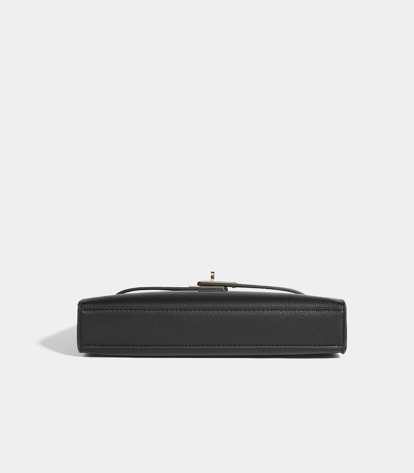 Borsa a spalla MOSSDOOM JUNIA colore Nero, vista frontale.