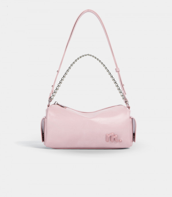 MOSSDOOM MAELYS shoulder bag, Salmon Color, front view.