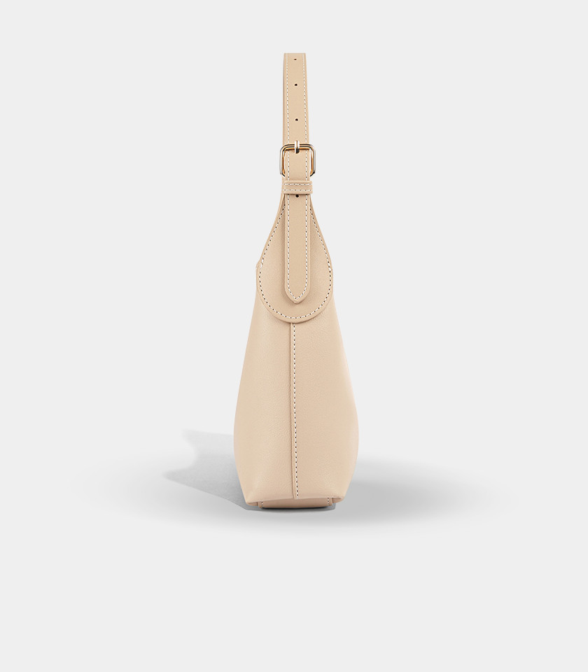 MOSSDOOM ELOWEN shoulder bag, Cream Color, front view.