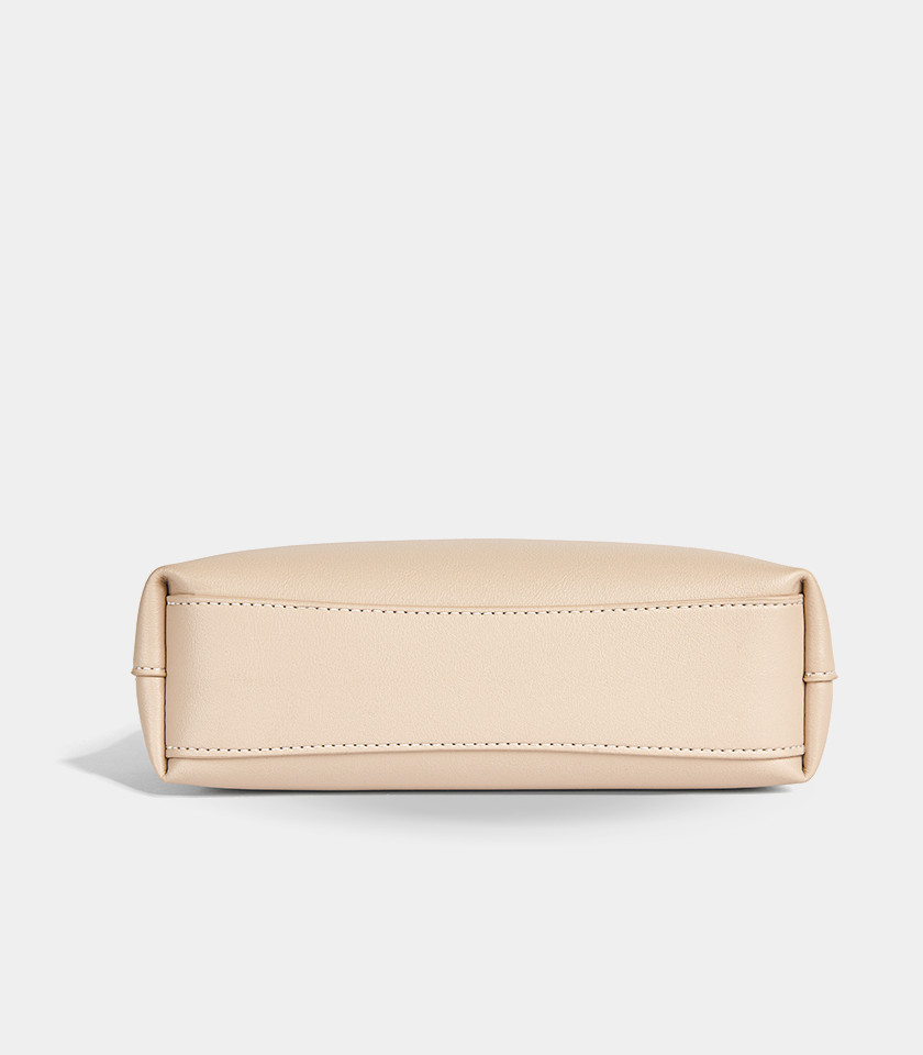 MOSSDOOM ELOWEN shoulder bag, Cream Color, front view.