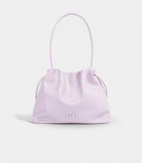 MOSSDOOM Danica lilac shoulder tote bag, front view.