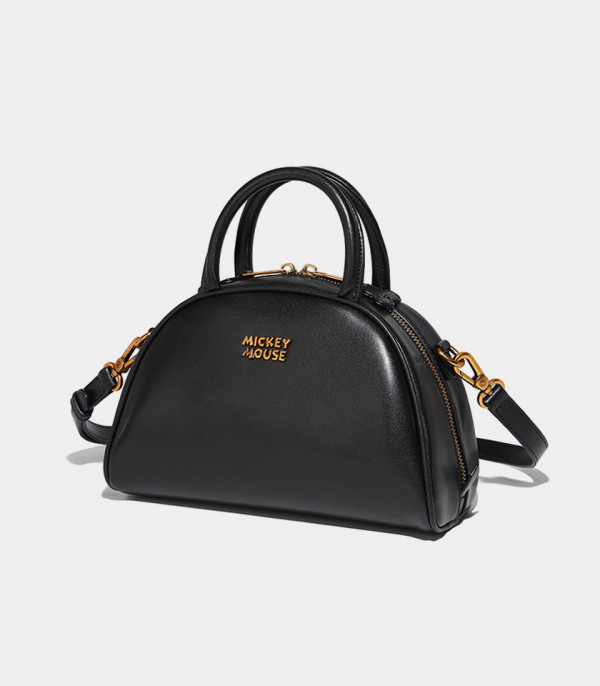 Borsa a mano Boston DISNEY MICKEY MOUSE colore Nero, vista a tre quarti.