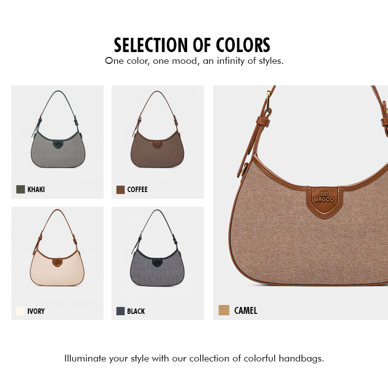 Sac Hobo Incurvé En Toile Esprit