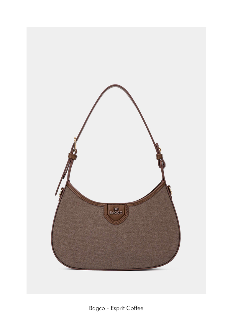 Sac Hobo Incurvé En Toile Esprit