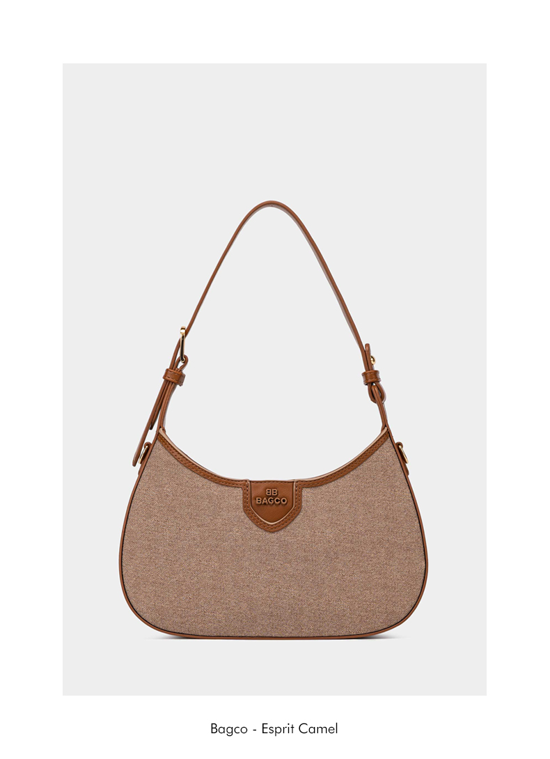 Sac Hobo Incurvé En Toile Esprit