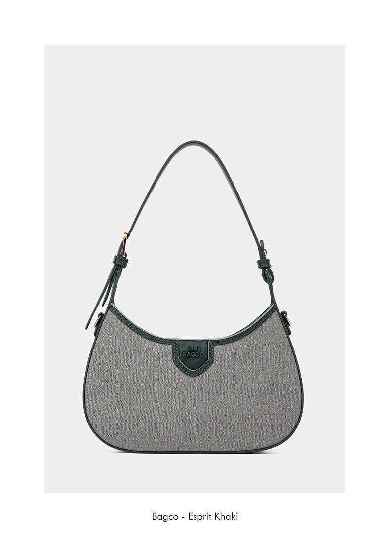 Sac Hobo Incurvé En Toile Esprit