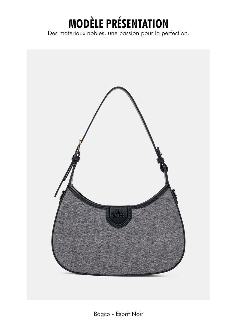 Sac Hobo Incurvé En Toile Esprit