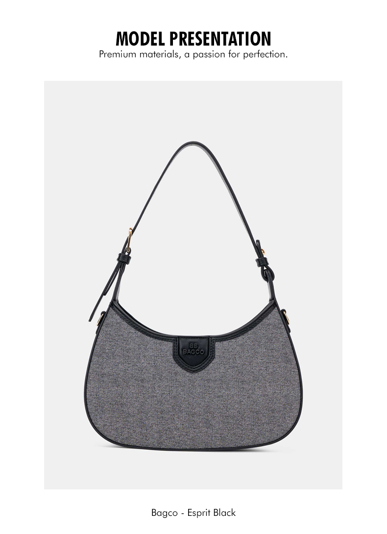 Sac Hobo Incurvé En Toile Esprit