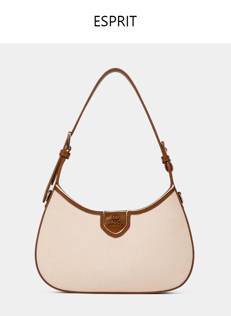 Sac Hobo Incurvé En Toile Esprit
