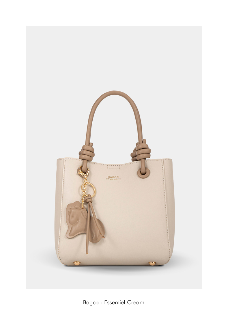 Mini Tote Bag à Poignées Nouées
