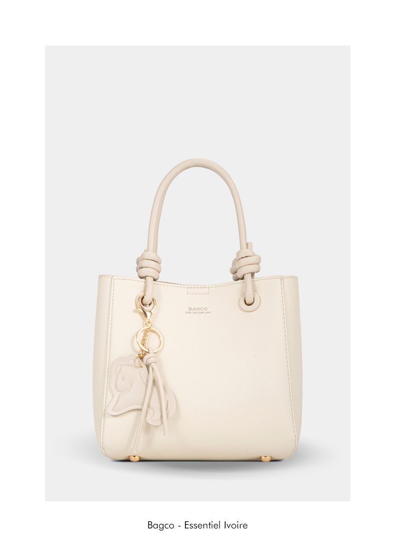 Mini Tote Bag à Poignées Nouées