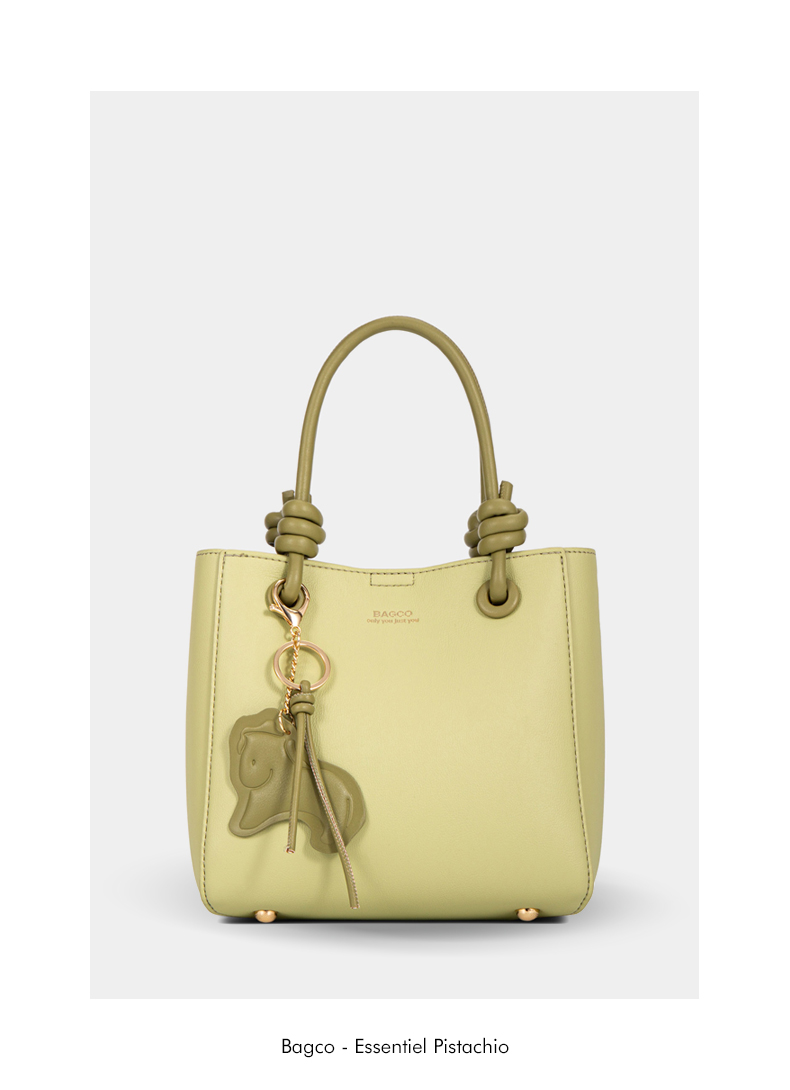 Mini Tote Bag à Poignées Nouées
