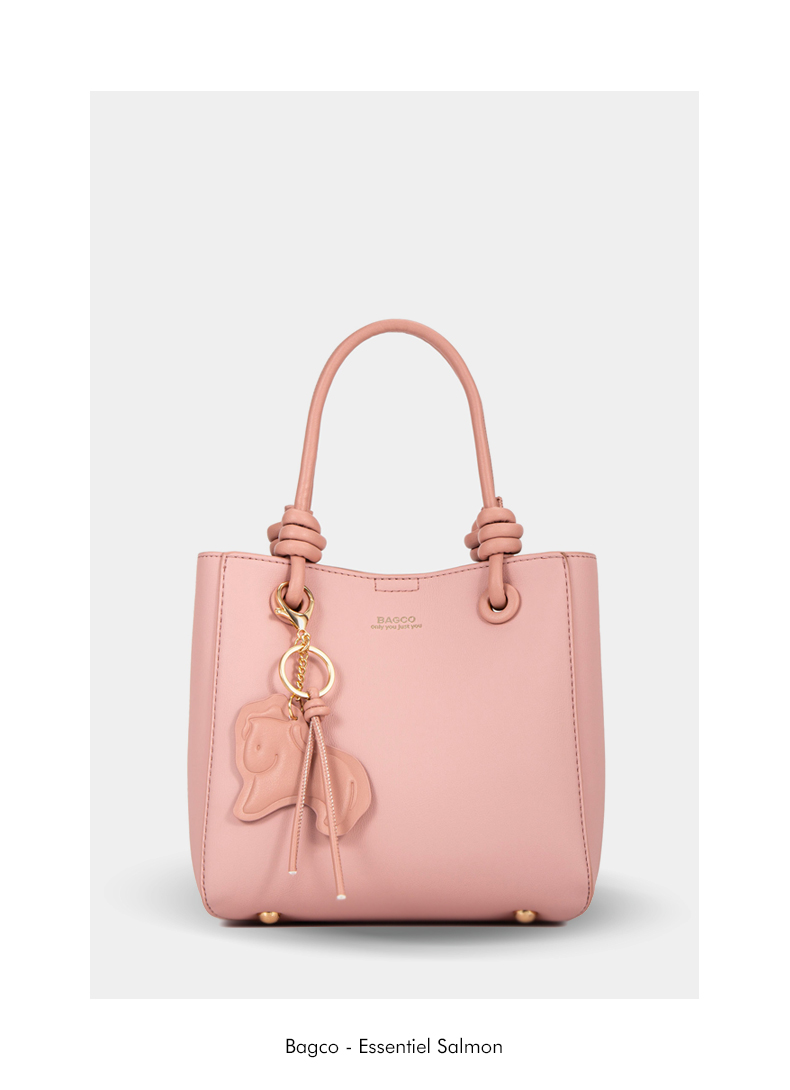 Mini Tote Bag à Poignées Nouées