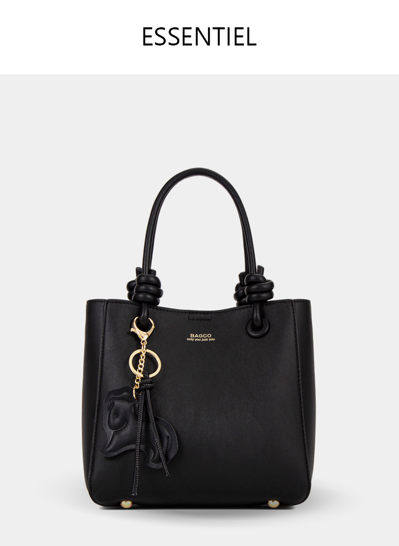 Mini Tote Bag à Poignées Nouées