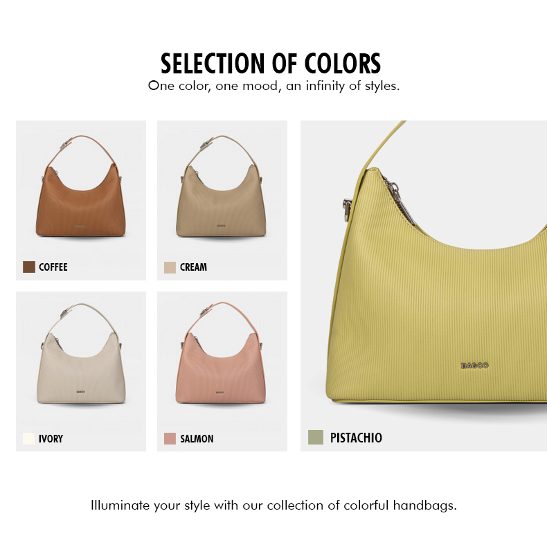 Sac Hobo Souple avec Lanière horizon - Bagco