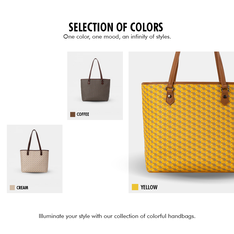 Tote Bag Structuré Mozaic - Bagco