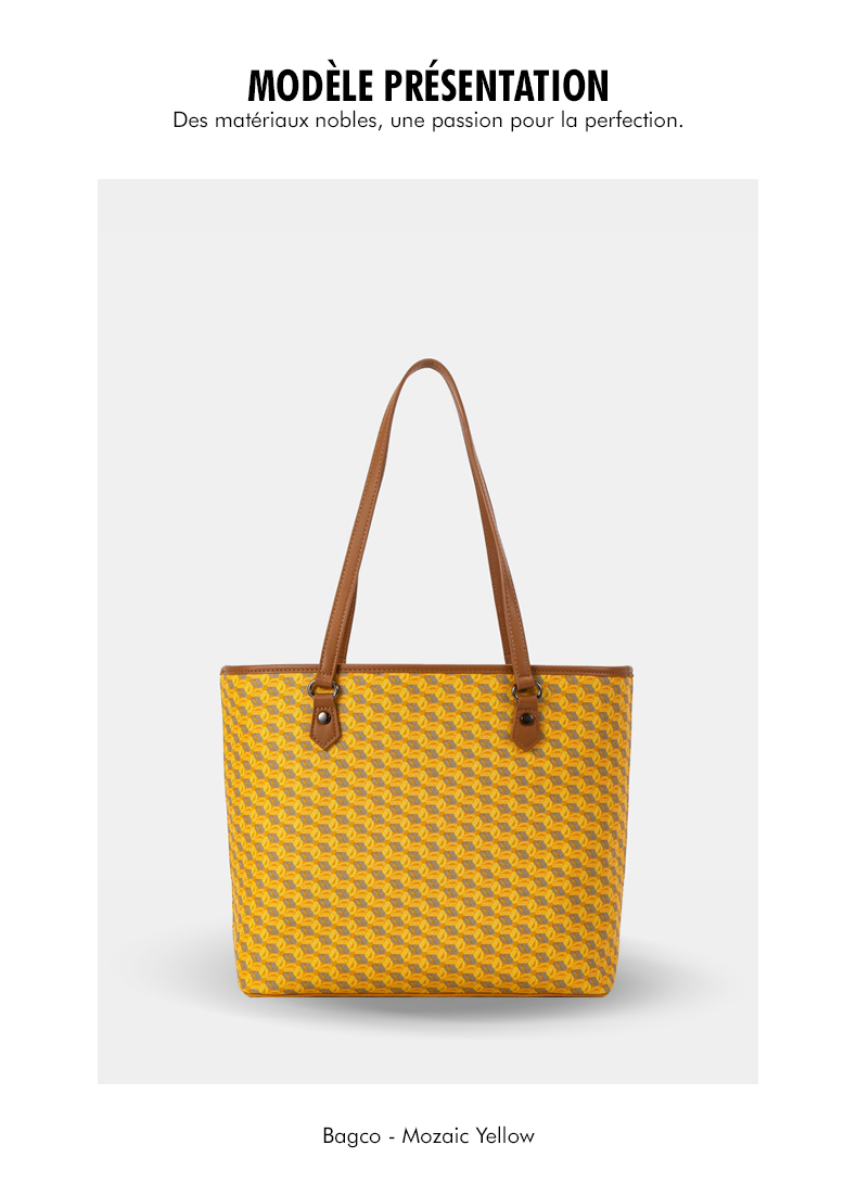 Tote Bag Structuré Mozaic - Bagco