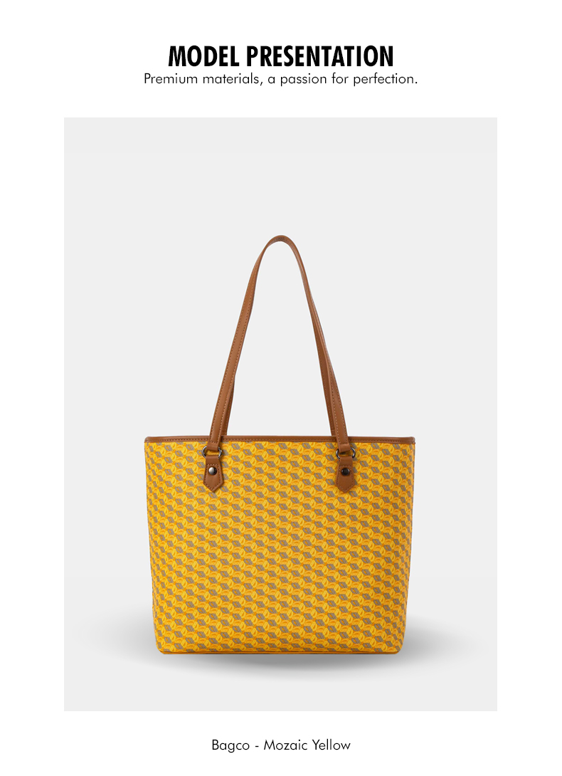 Tote Bag Structuré Mozaic - Bagco