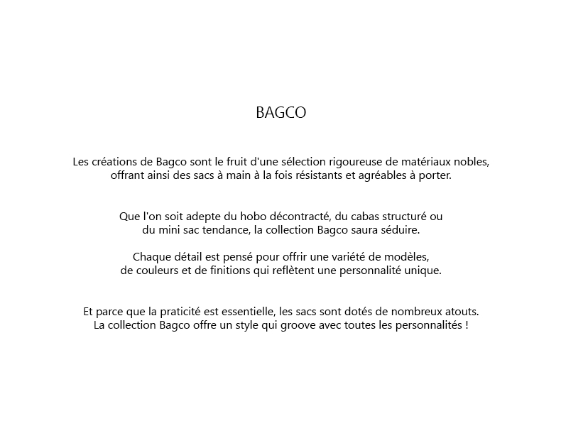 Sac Porté Épaule avec Lanière Selene - Bagco