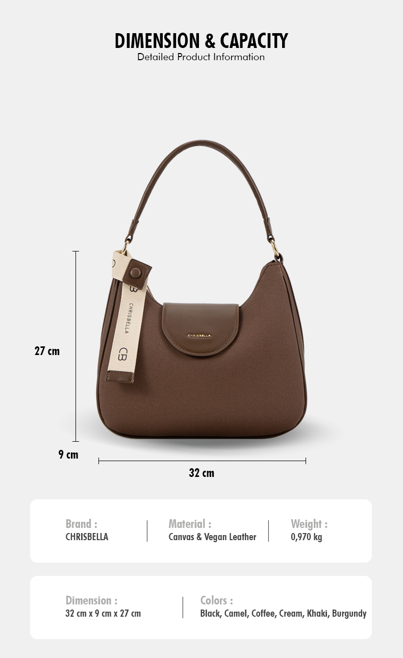 Sac Hobo Toile Chrisbella Spalla