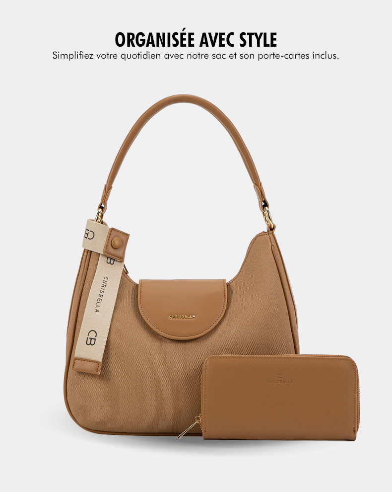 Sac Hobo Toile Chrisbella Spalla