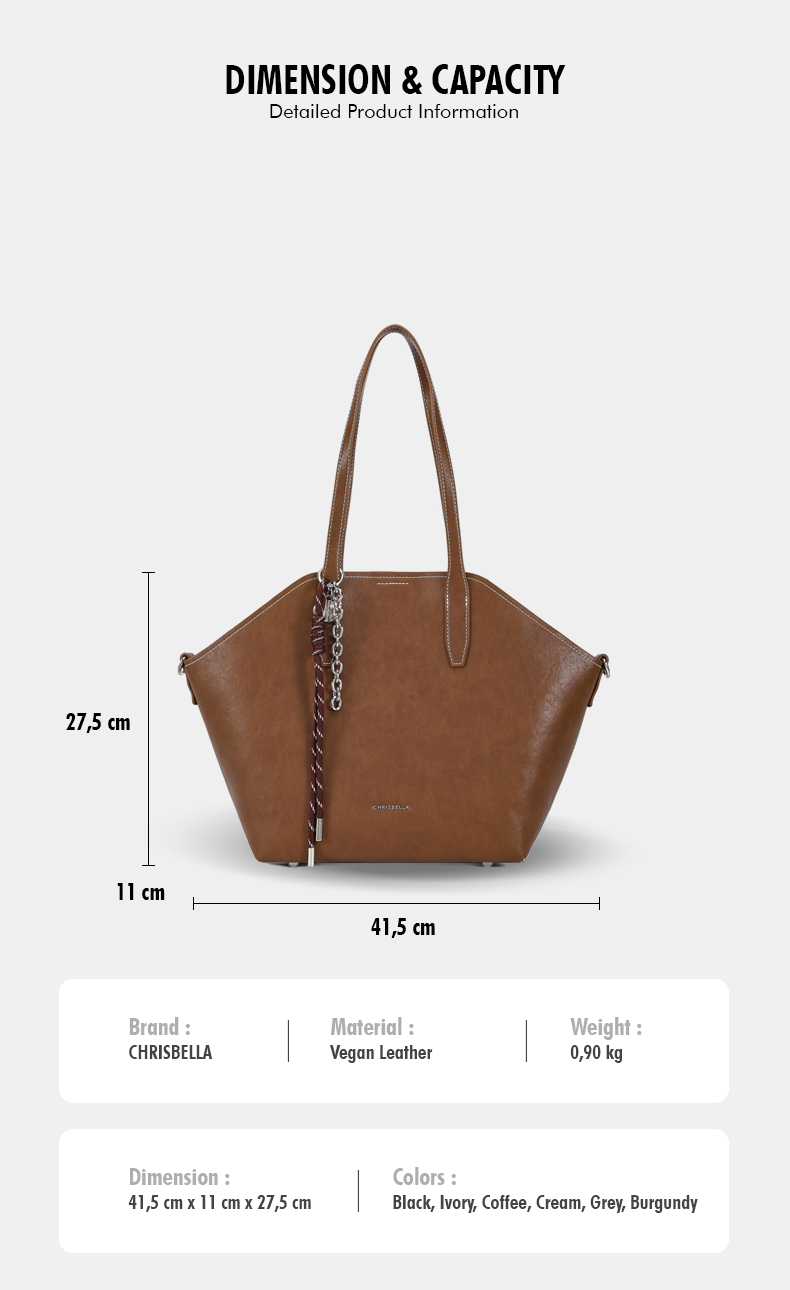 Tote Bag structuré Chrisbella Trapezio