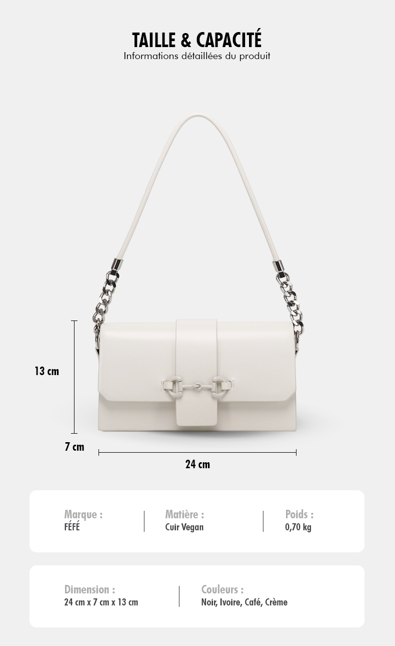 Sac Bandoulière à Chaine – Affirmé Féfé