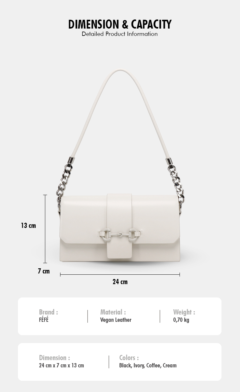 Sac Bandoulière à Chaine – Affirmé Féfé