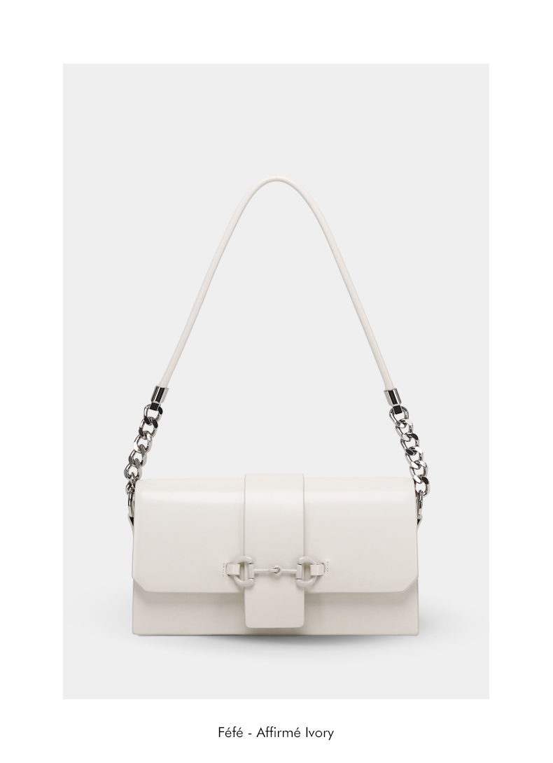 Sac Bandoulière à Chaine – Affirmé Féfé Ivoire
