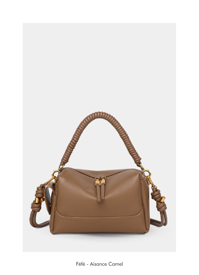 Sac Bandoulière Structuré – Intemporel Féfé Camel