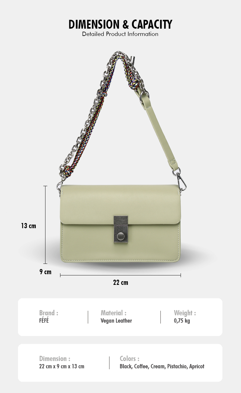 Sac Bandoulière à Poignée Chaîne – Empreinte Féfé