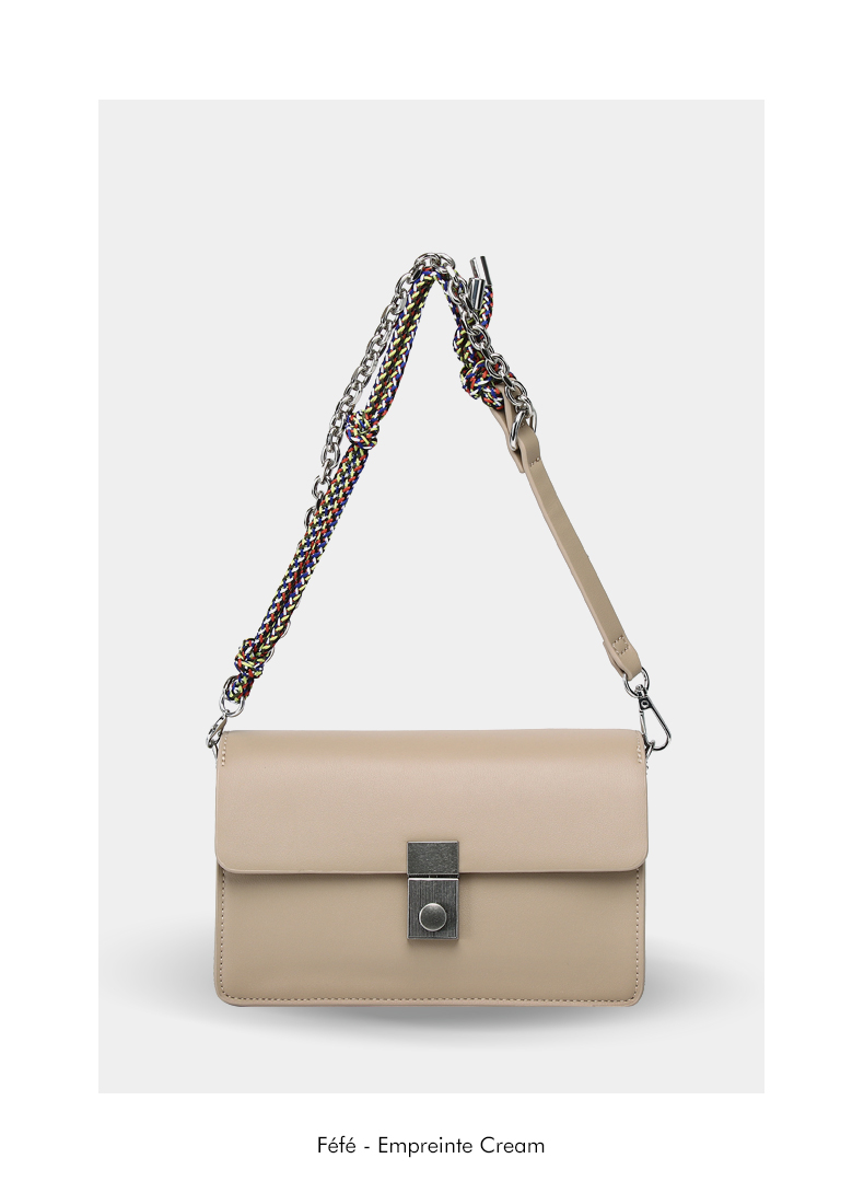 Sac Bandoulière à Poignée Chaîne – Empreinte Cream Féfé