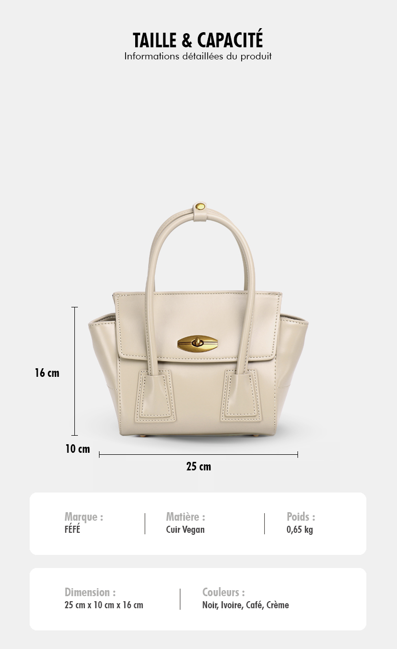 Sac Bandoulière à Poignée Chaîne – heritage Féfé