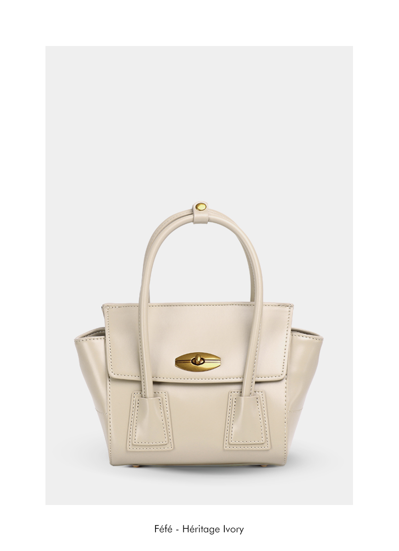 Sac Bandoulière à Poignée Chaîne – heritage Cream Féfé