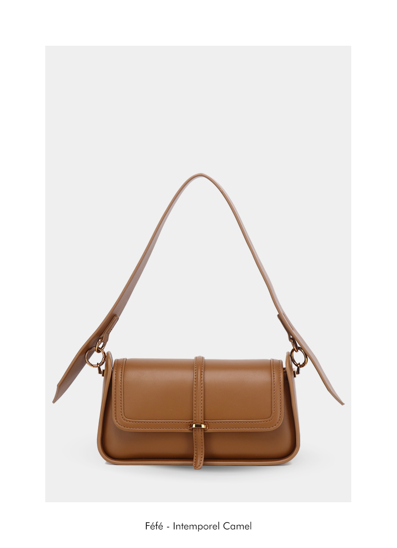Sac Bandoulière Structuré – Intemporel Féfé Camel
