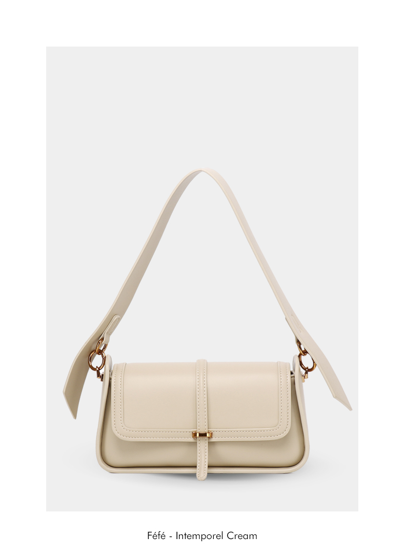 Sac Bandoulière Structuré – Intemporel Féfé Crème