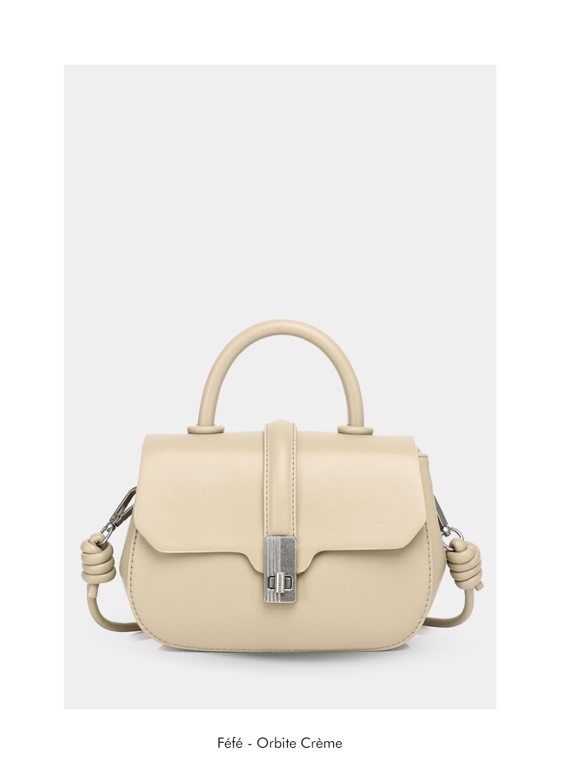 Sac à Main avec Lannière – Orbite Féfé Crème