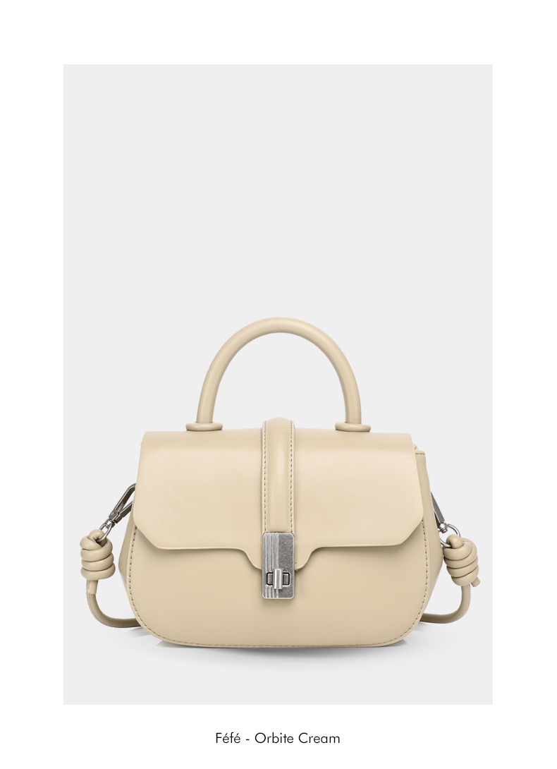 Sac à Main avec Lannière – Orbite Féfé Crème