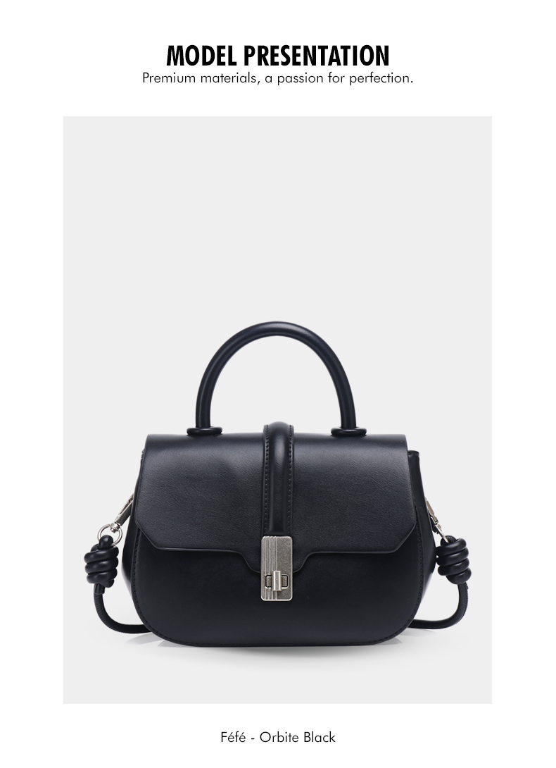 Sac à Main avec Lannière – Orbite Féfé Noir