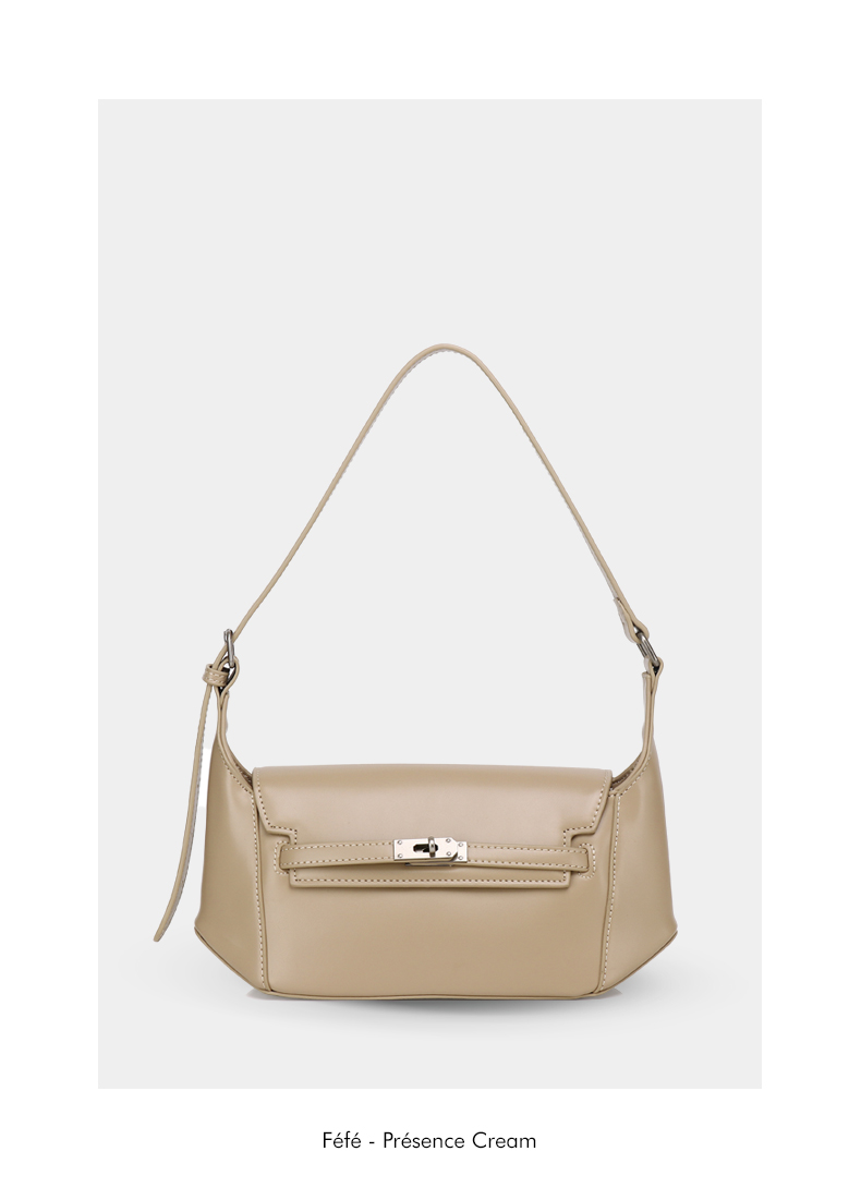 Sac Bandoulière Structuré – Présence Féfé Crème