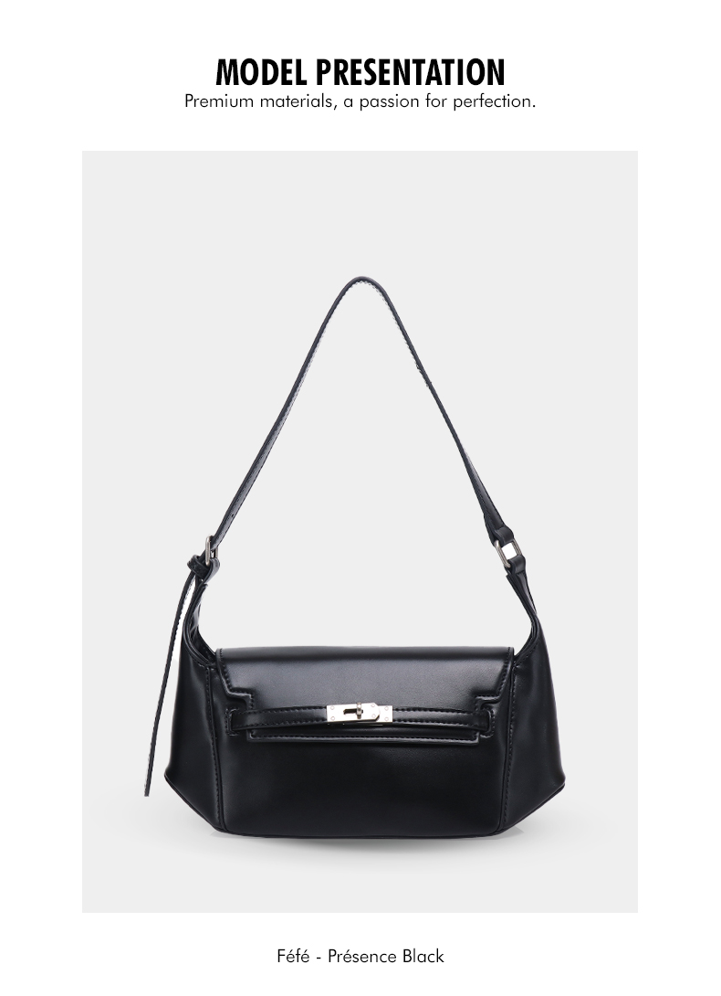 Sac Bandoulière Structuré – Présence Féfé Noir