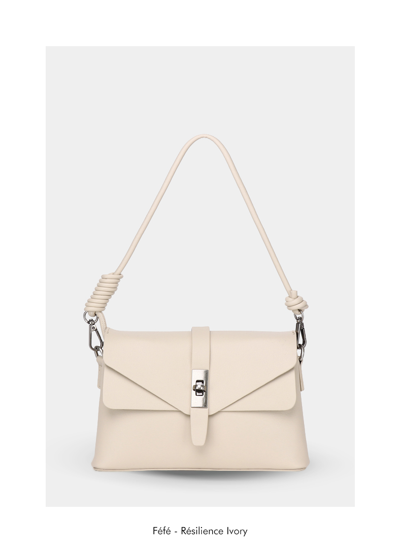 Sac Porté Épaule avec Lannière – Résilience Féfé Ivoire
