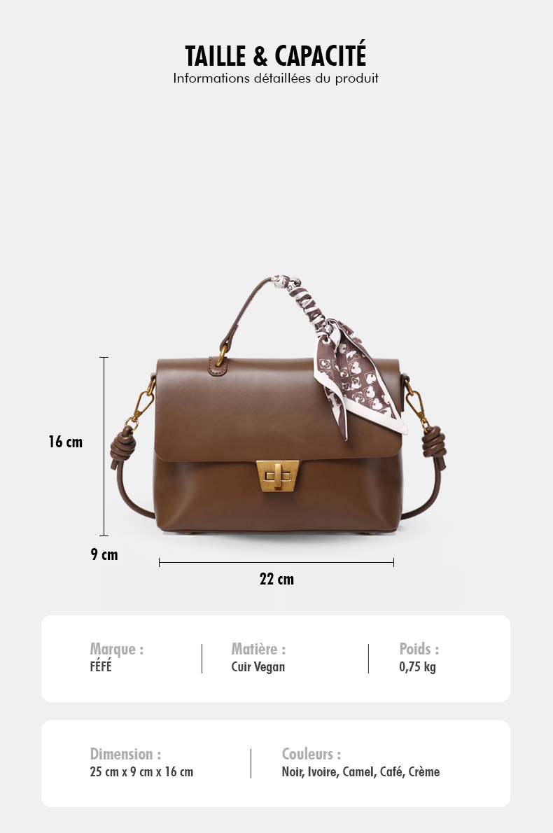 Sac à Main avec Lannière – Intemporel Féfé