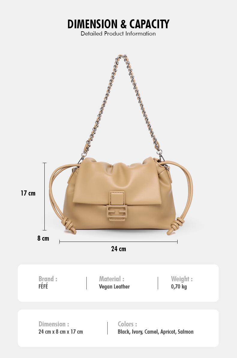 Sac Bandoulière à Chaine – Souplesse Féfé