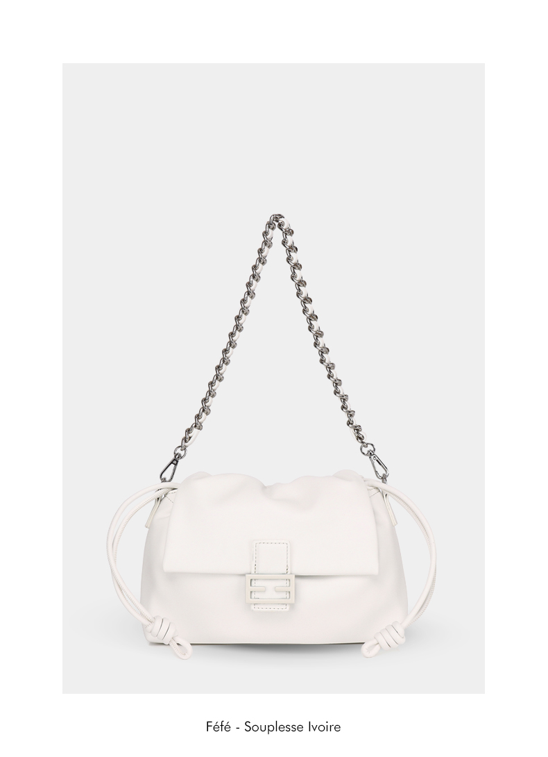 Sac Bandoulière à Chaine – Souplesse Féfé Ivoire