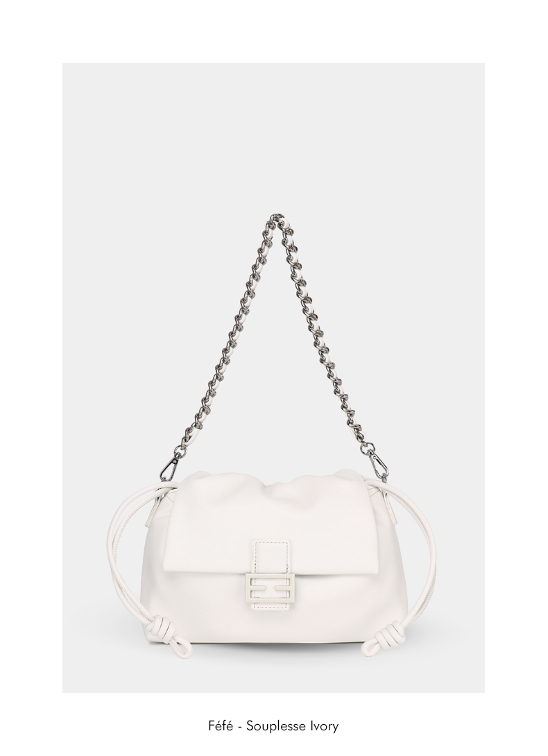 Sac Bandoulière à Chaine – Souplesse Féfé Ivoire